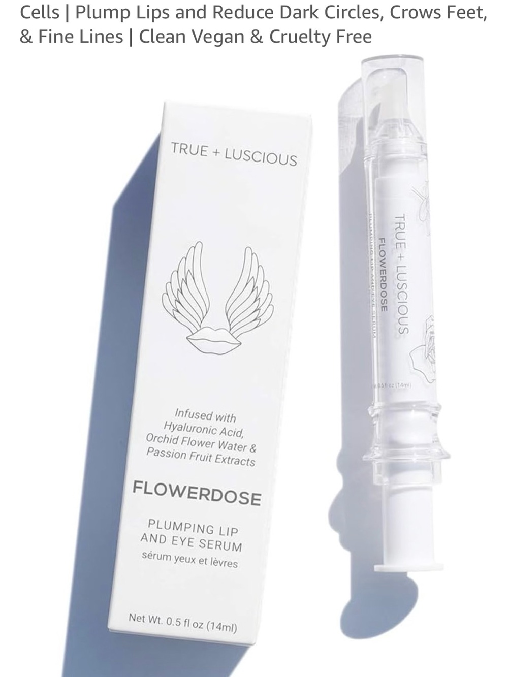 Flowerdose True + Luscious Plumping Lip & Eye Serum — White